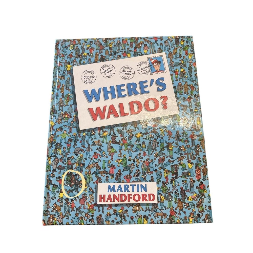 Where's Waldo? Martin Handford First US Edition 1987 Banned Beach Scene Hardback